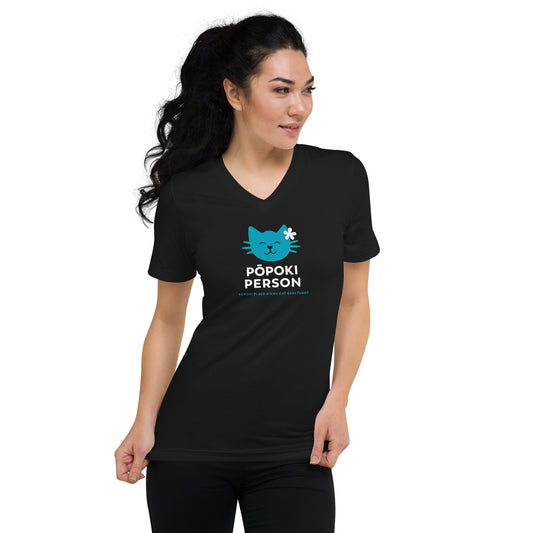 Uni V-Neck T-Shirt Black
