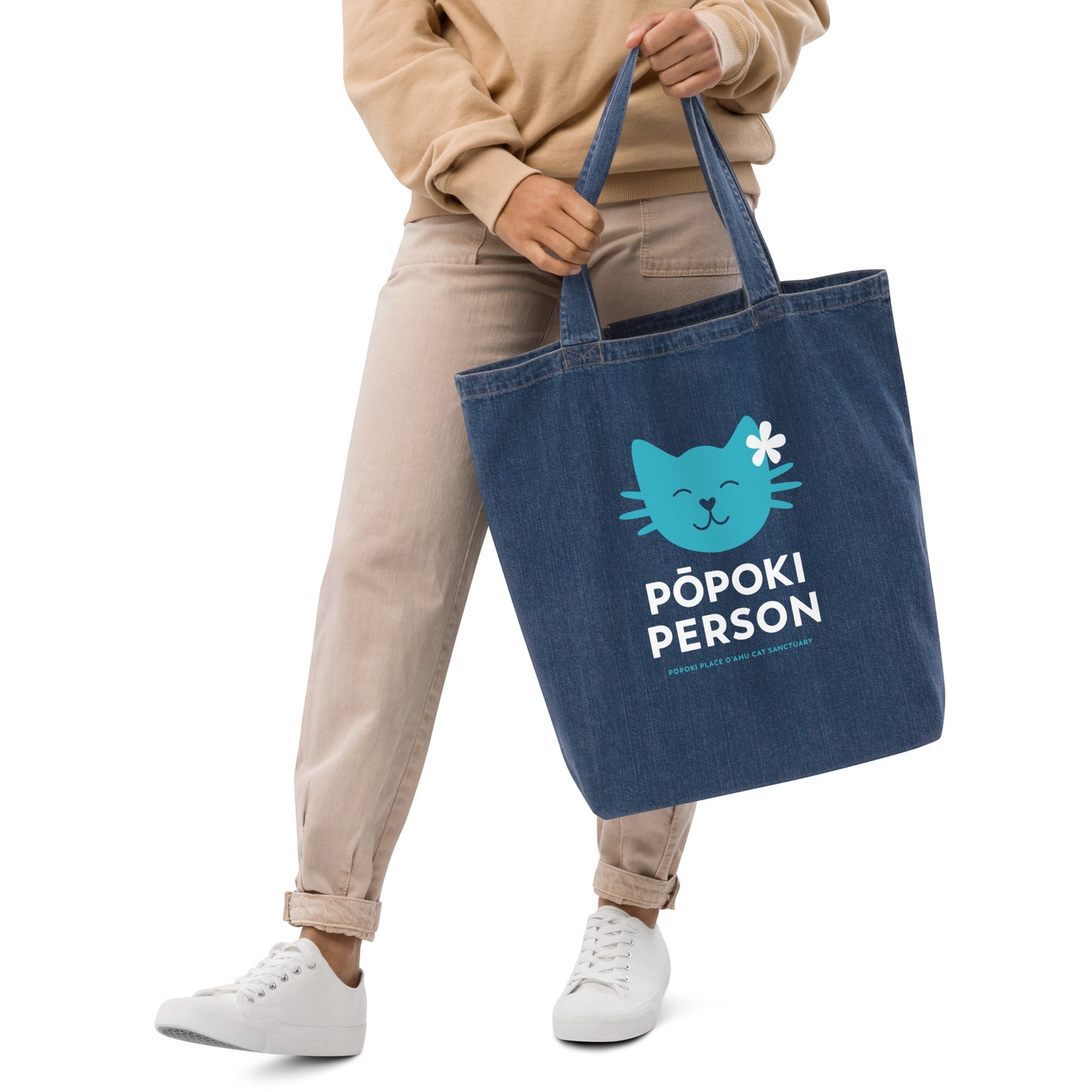 Popoki Person Tote • Organic denim